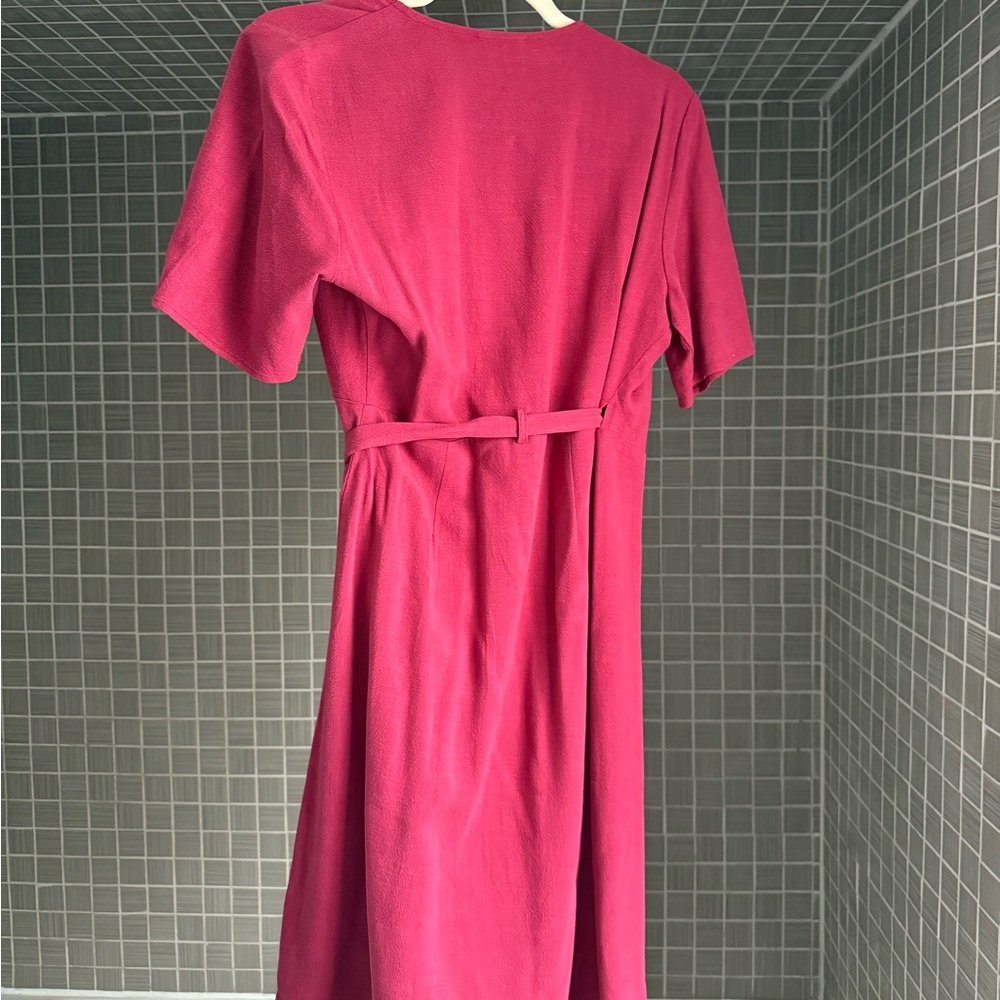 Wrap Linen Dress - Picture 3 of 6